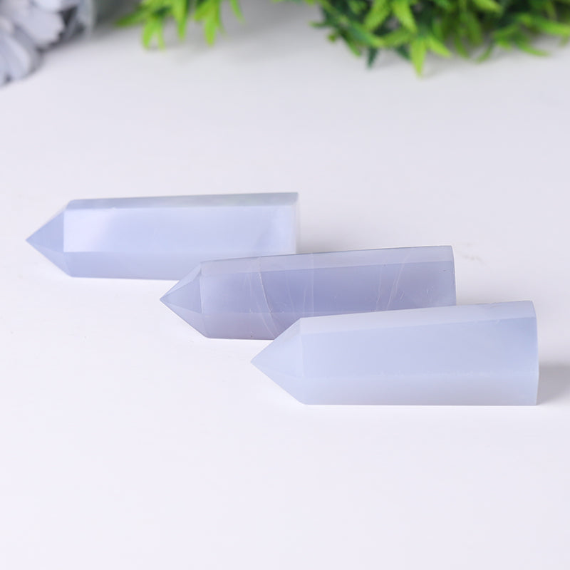 Blue Calcite Crystal Tower 2.5-4.5 inch Healing Display