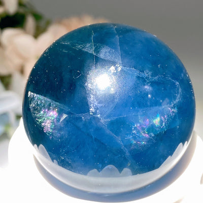 Blue Fluorite Crystal Sphere 1.5-2.0 Inch Healing Orb