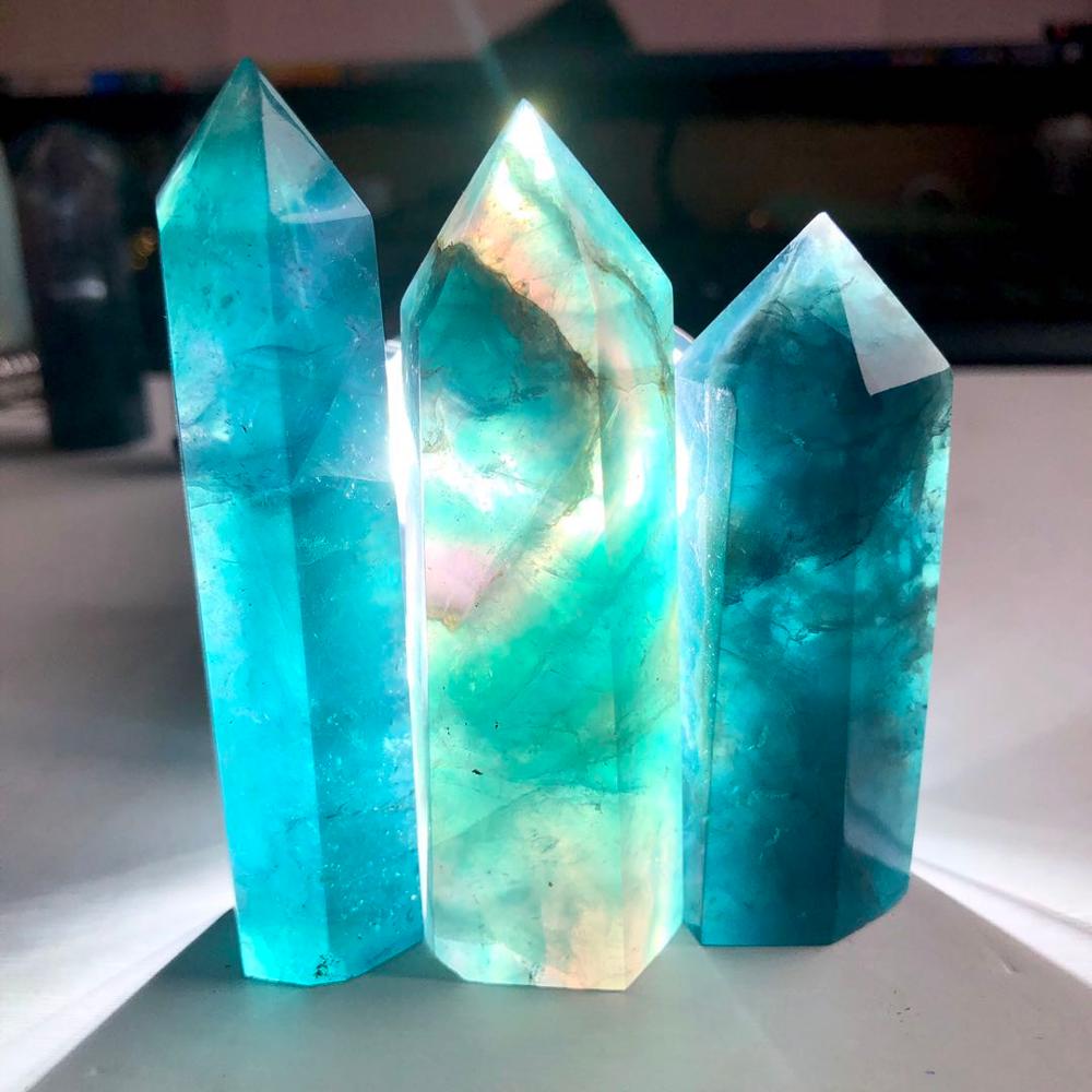 Blue Fluorite Crystal Tower for Mental Clarity