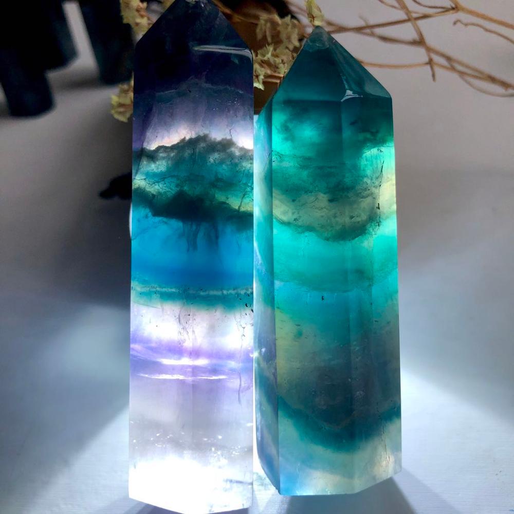 Blue Fluorite Crystal Tower for Mental Clarity