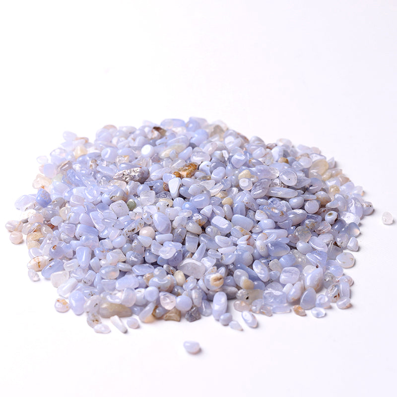 Blue Lace Agate 5-9mm Tumbled Stones for Healing