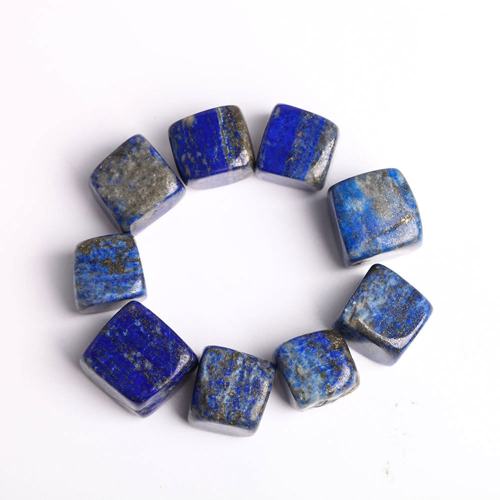 Blue Lapis Lazuli Crystal Cubes 2cm Polished Stones