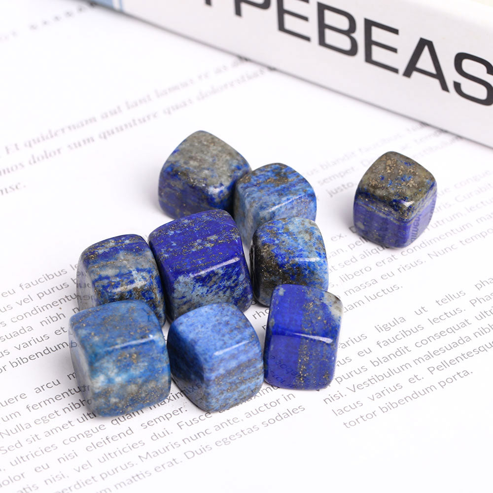 Blue Lapis Lazuli Crystal Cubes 2cm Polished Stones