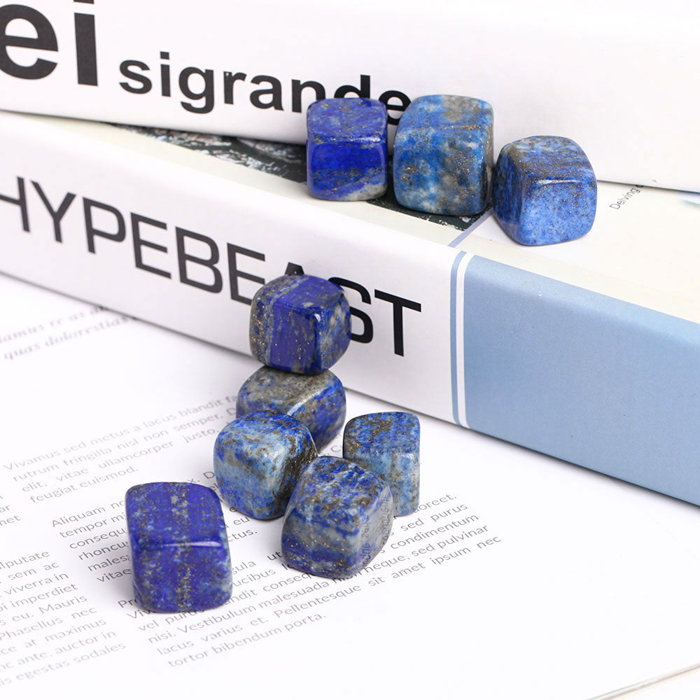 Blue Lapis Lazuli Crystal Cubes 2cm Polished Stones