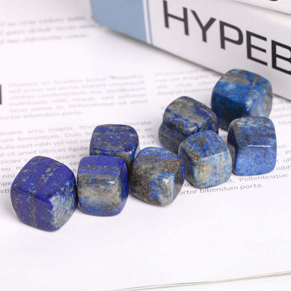 Blue Lapis Lazuli Crystal Cubes 2cm Polished Stones