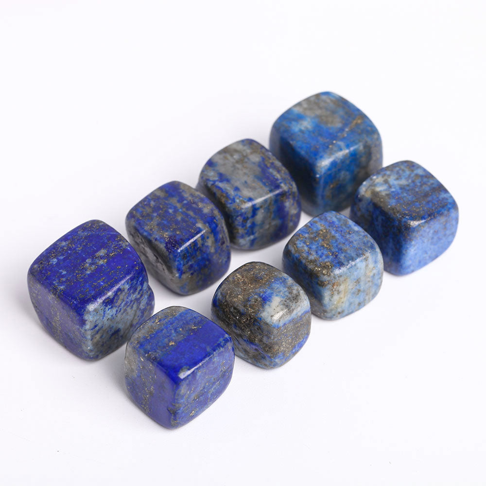 Blue Lapis Lazuli Crystal Cubes 2cm Polished Stones