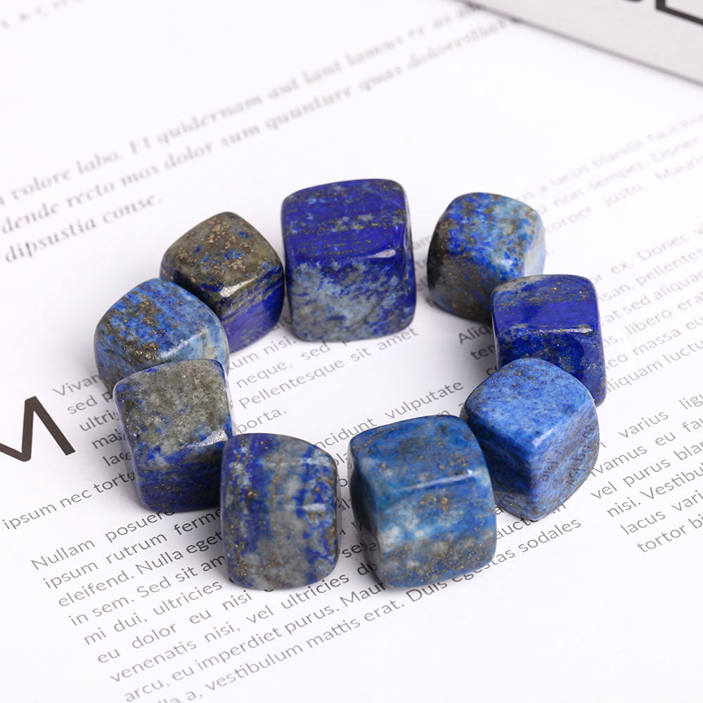 Blue Lapis Lazuli Crystal Cubes 2cm Polished Stones