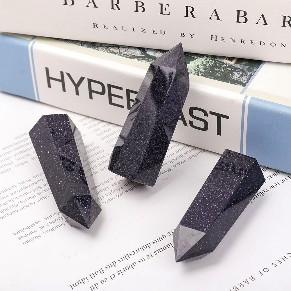 Blue Sandstone Crystal Points 2-3 Inch Healing Set