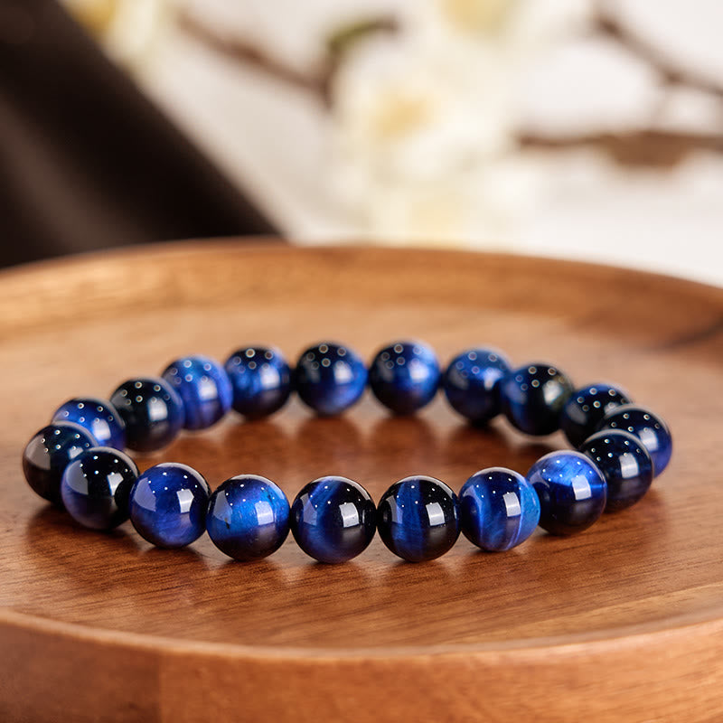 Blue Tiger Eye Balance Stone Bracelet