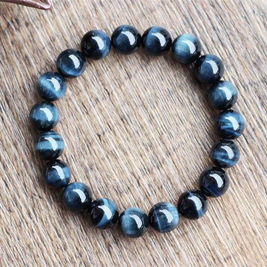 Blue Tiger Eye Bracelet for Intuition & Protection