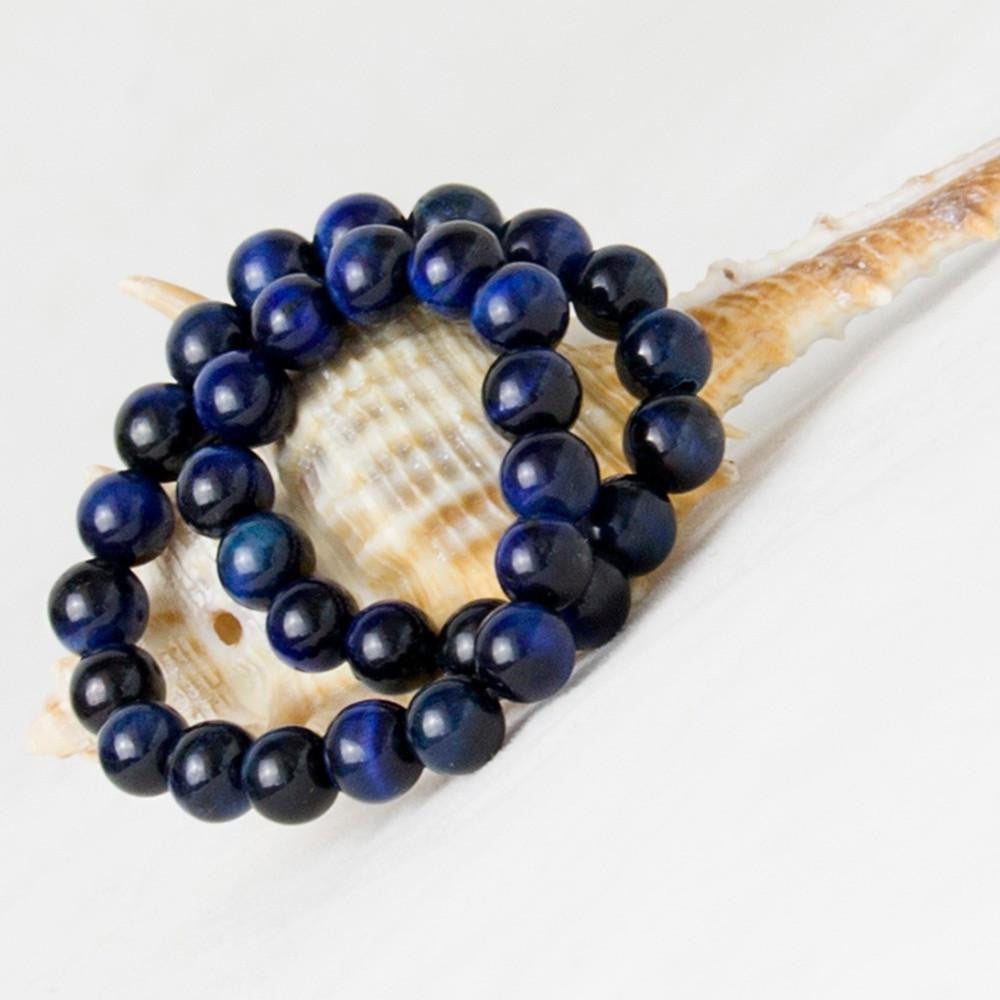 Blue Tiger Eye Bracelet - Intuition and Protection