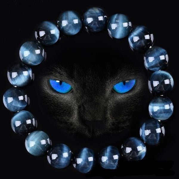 Blue Tiger Eye Bracelet - Intuition and Protection