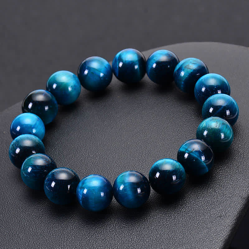 Blue Tiger Eye Meditation Bracelet