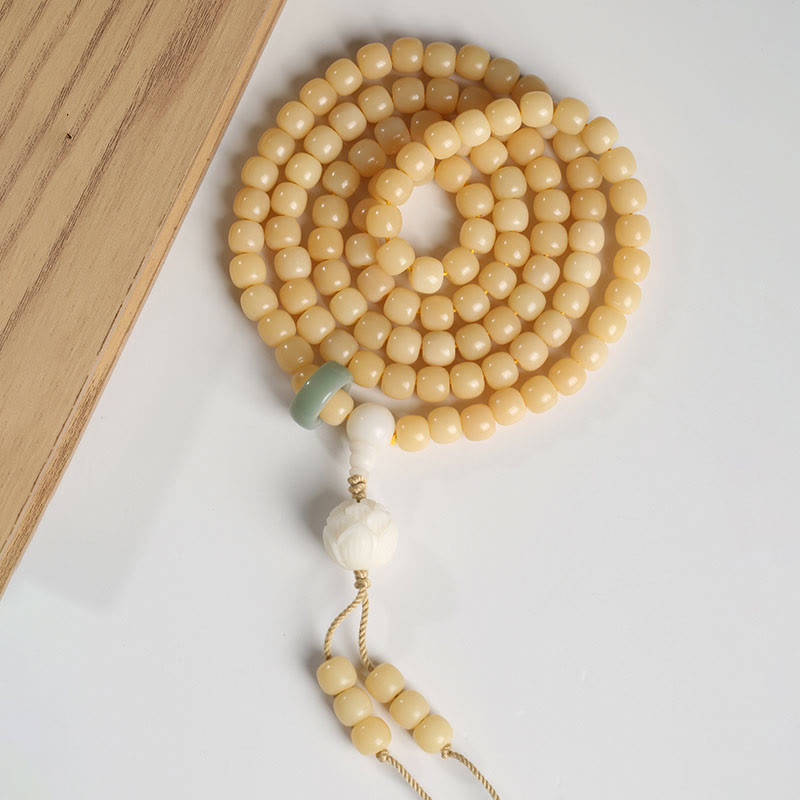 Bodhi Seed Dzi Bead Bracelet for Peace & Harmony 9mm