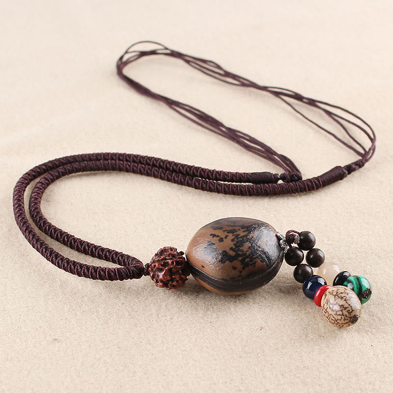Bodhi Seed Lotus Wisdom Necklace for Harmony & Enlightenment