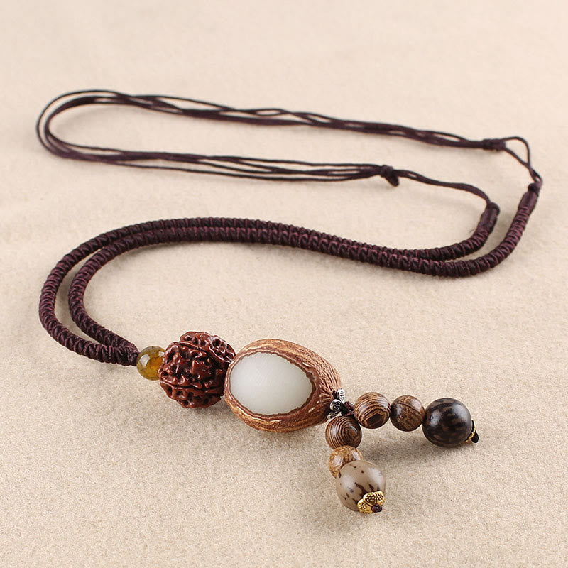 Bodhi Seed Lotus Wisdom Necklace for Harmony & Enlightenment