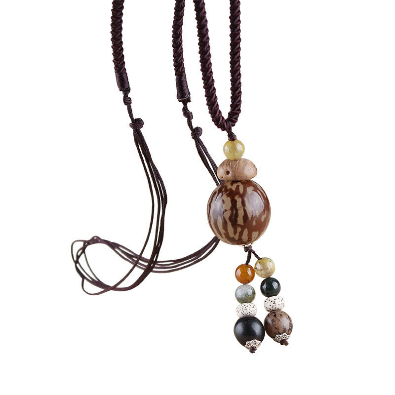 Bodhi Seed Lotus Wisdom Necklace for Harmony & Enlightenment