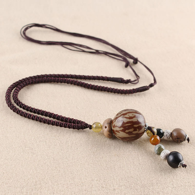 Bodhi Seed Lotus Wisdom Necklace for Harmony & Enlightenment