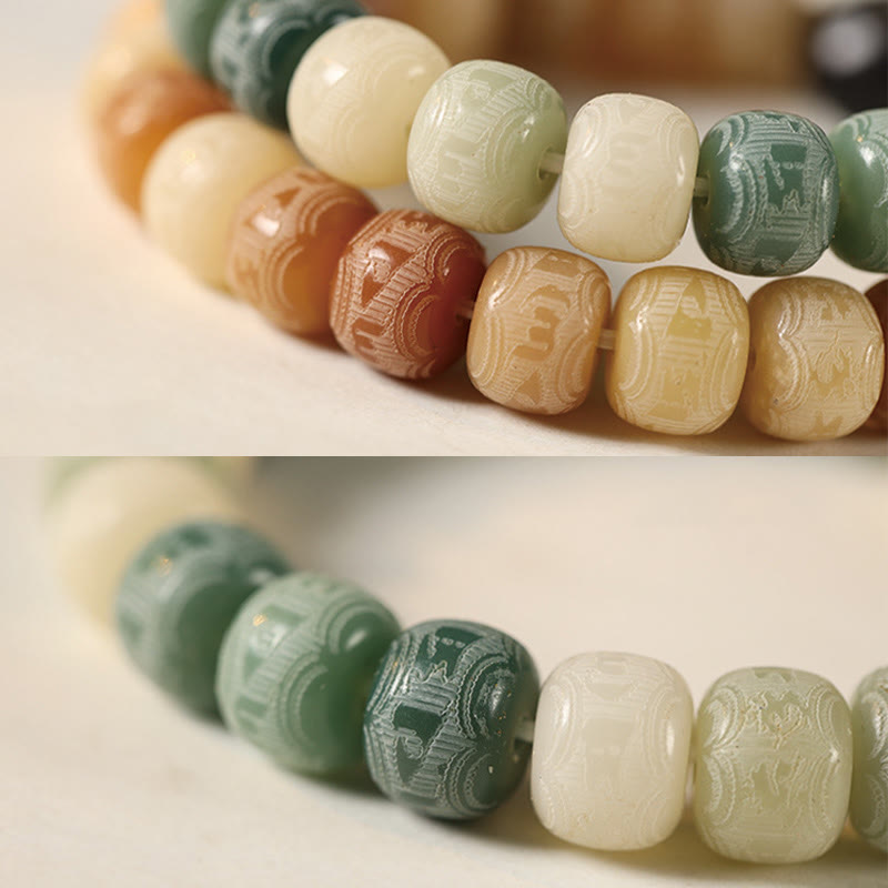 Bodhi Seed & Obsidian Cat Head Wisdom Bracelet