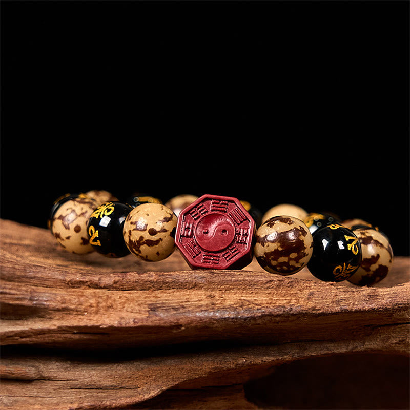 Bodhi Seed Om Mani Padme Hum Cinnabar Calm Bracelet