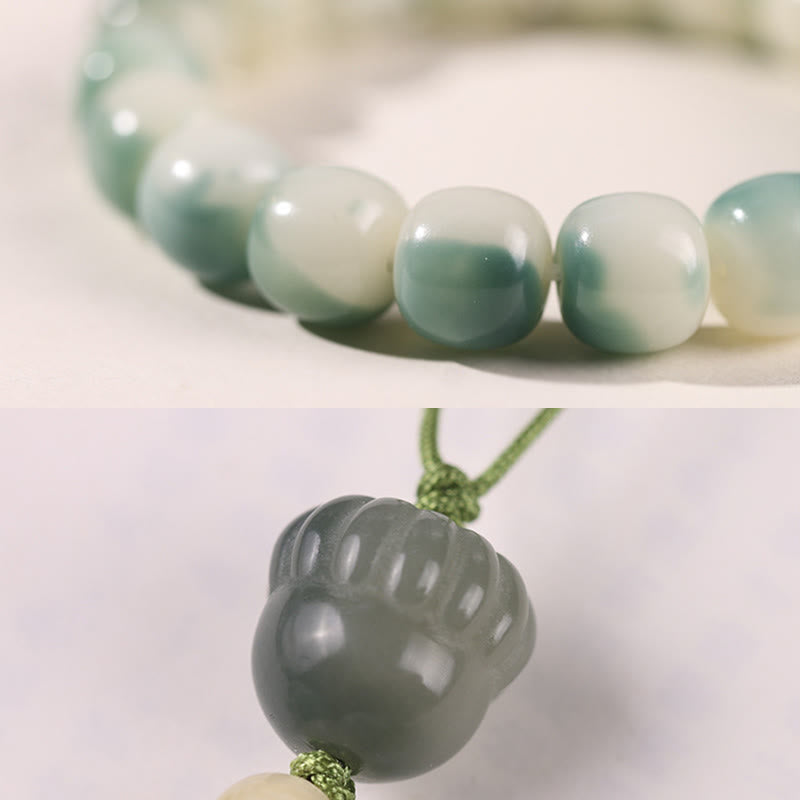 Bodhi Seed Spiritual Bracelet with Nine-Tailed Fox Protection