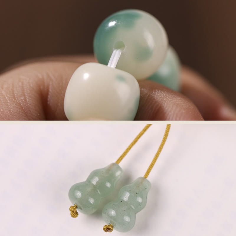 Bodhi Seed Spiritual Bracelet with Nine-Tailed Fox Protection