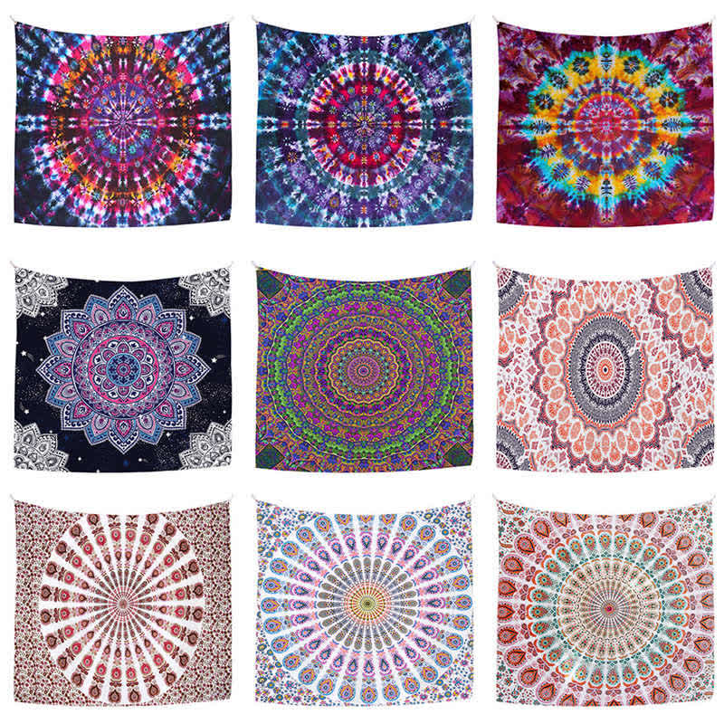 Bohemian Mandala Tapestry for Creativity & Focus Wall Art
