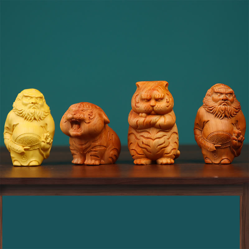 Boxwood & Thuja Sutchuenensis Spiritual Desk Statue Collection