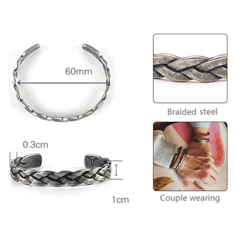 Braided Leather Bracelet with Tiger Eye Charm