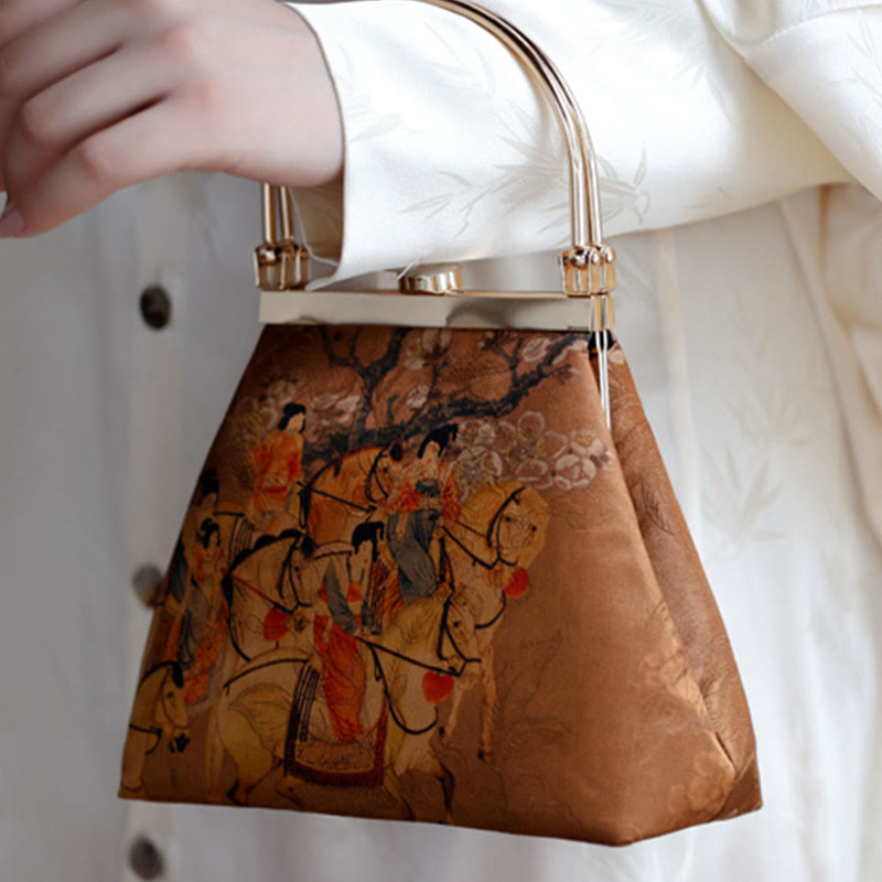 Brown Yoga Mat Carrier Bag with Metal Handle | Healing Sounds