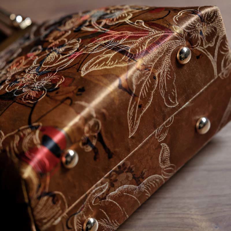 Brown Yoga Mat Carrier Bag with Metal Handle | Healing Sounds