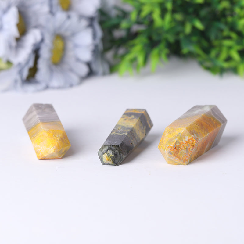 Bumblebee Jasper Healing Point 2-4.5in Crystal Tower
