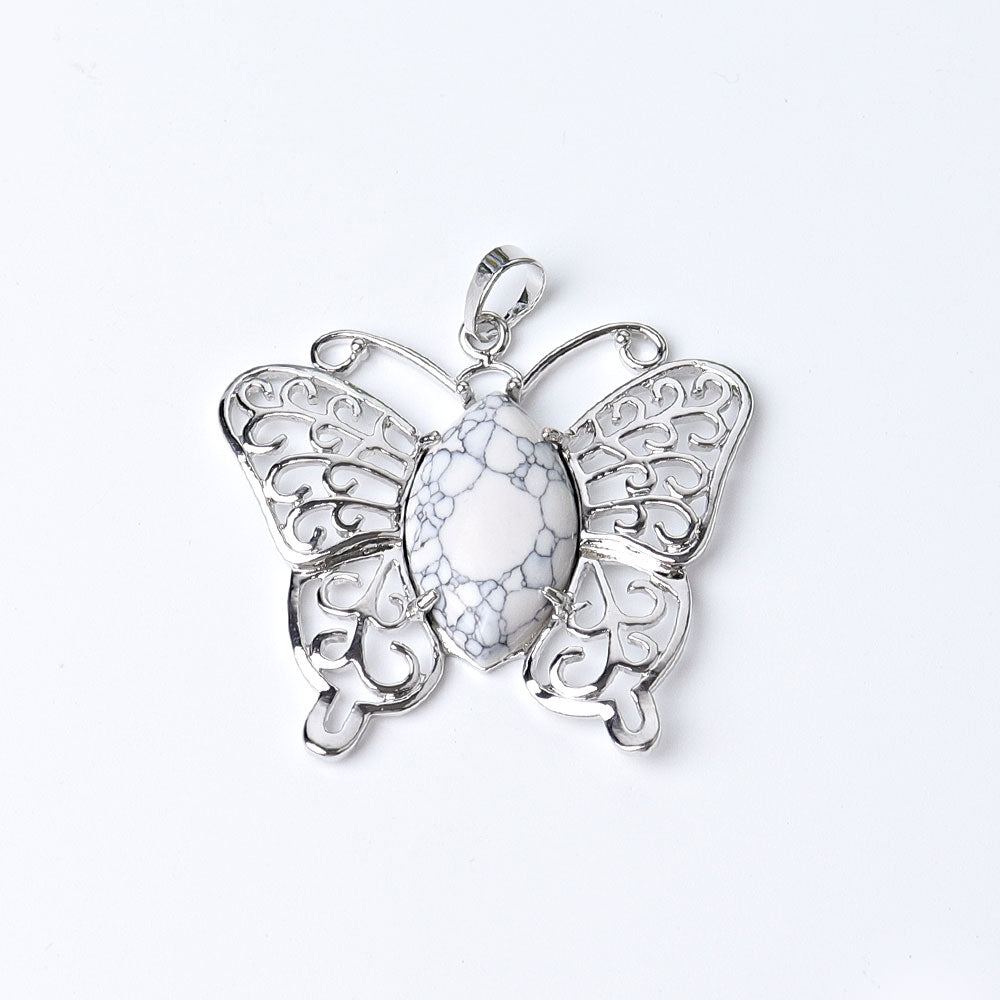 Butterfly Crystal Pendant 1.6 inches | Healing Energy Gem