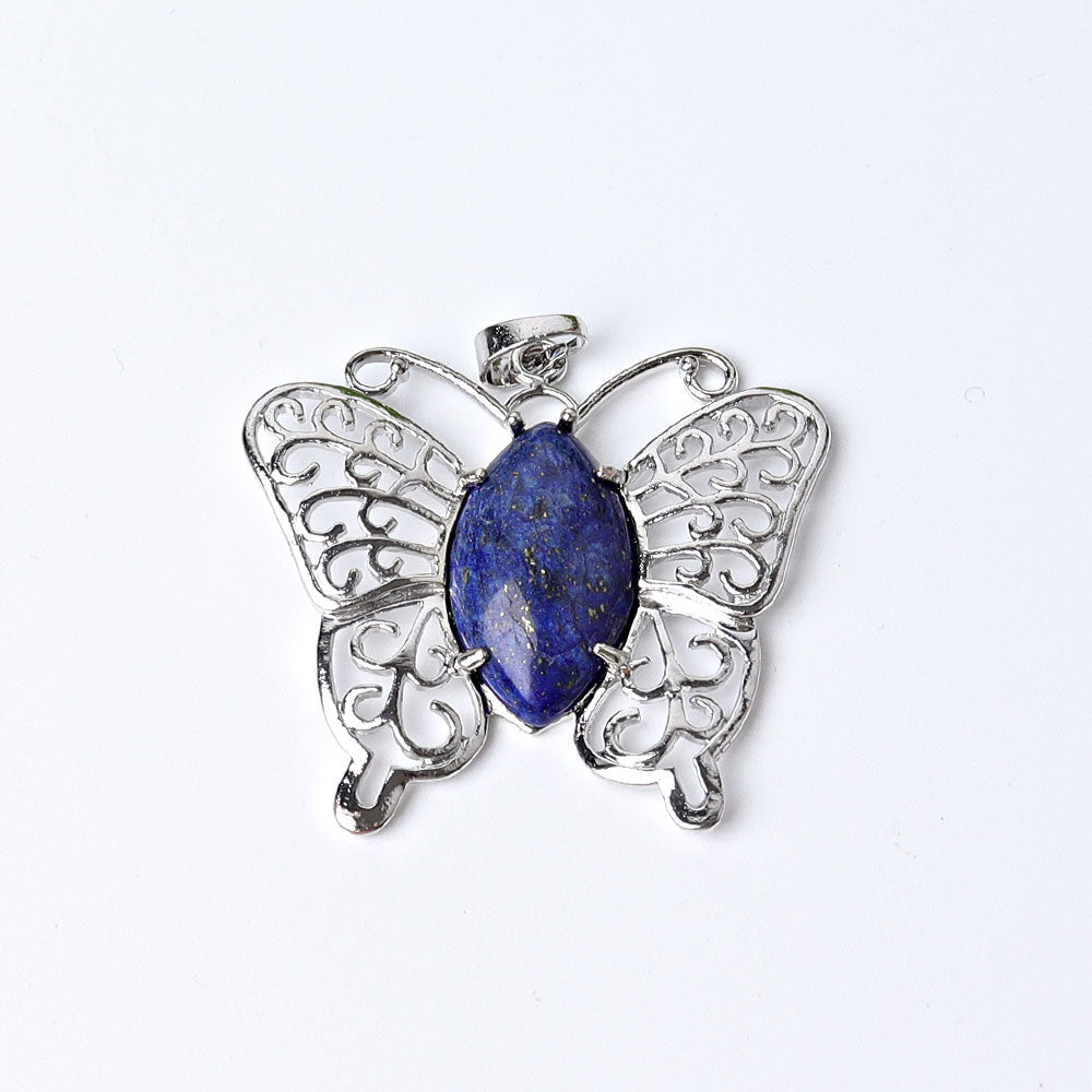 Butterfly Crystal Pendant 1.6 inches | Healing Energy Gem