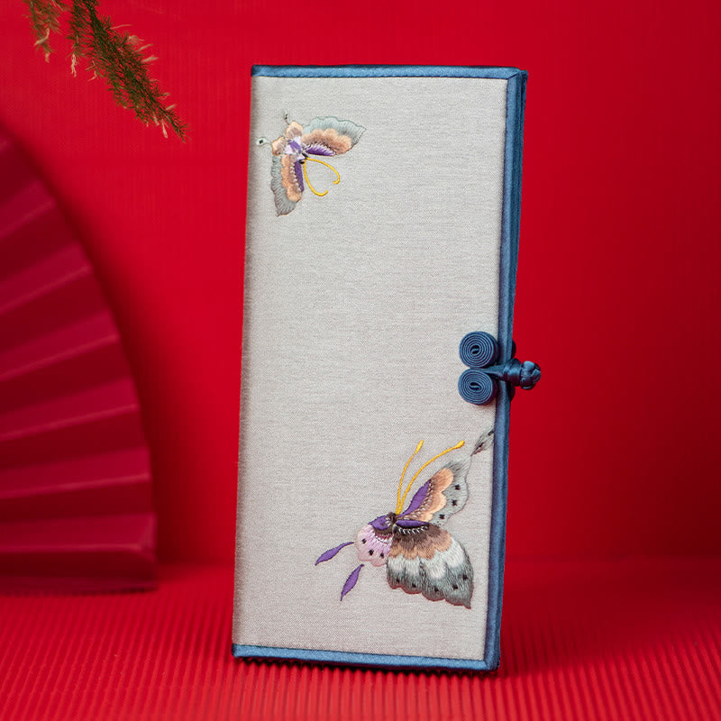 Butterfly Orchid Su Embroidery Handbag 20cm Spiritual Accessory