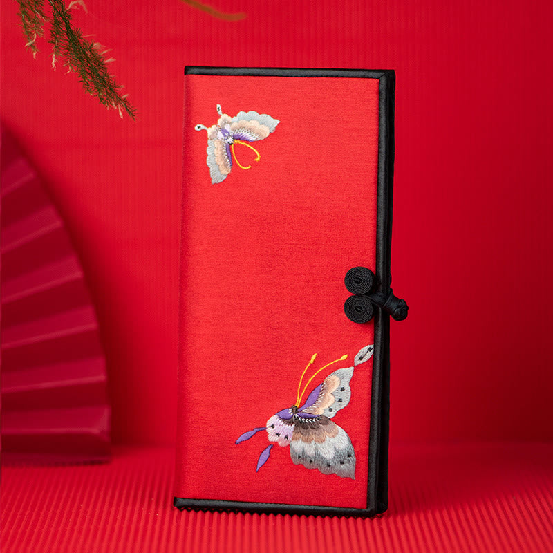 Butterfly Orchid Su Embroidery Handbag 20cm Spiritual Accessory