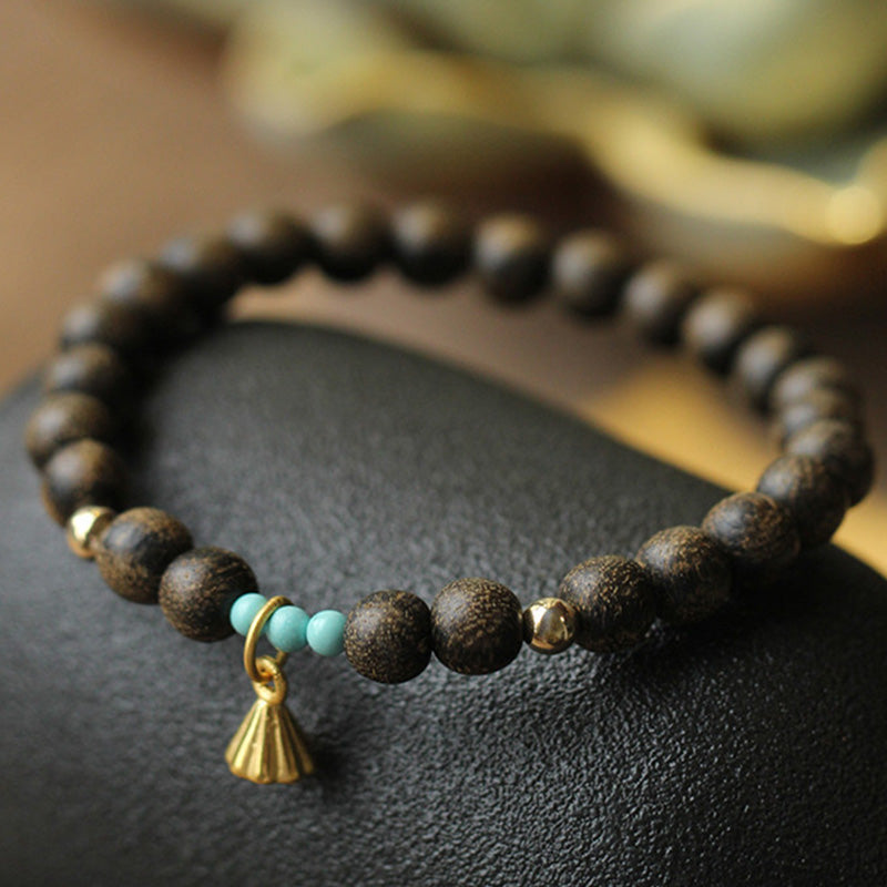 Agarwood Lotus Strength Bracelet for Balance & Calm