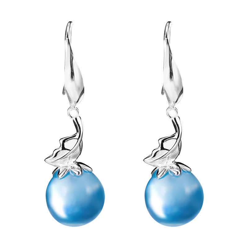 925 Sterling Silver Aquamarine Earrings Necklace for Emotional Healing
