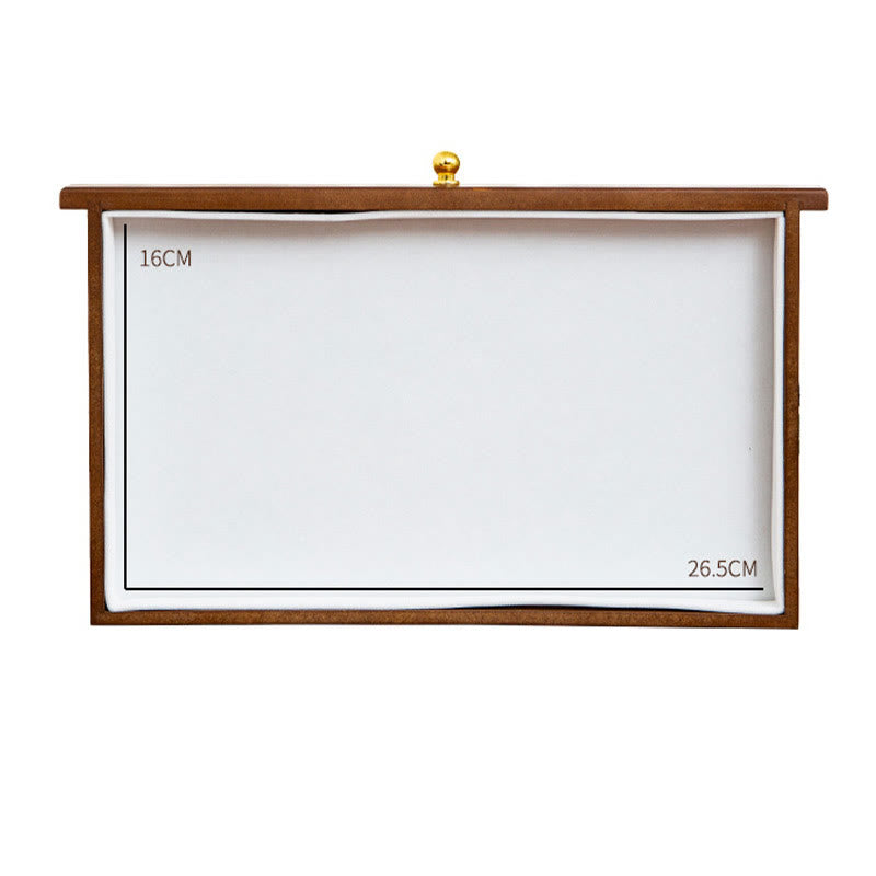 Three-Layer Wooden Jewelry Box for Zen Decor Storage