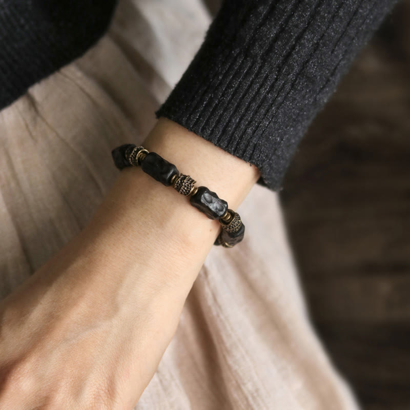 Ebony Wood Spiritual Bracelet | Calm Peace Protection