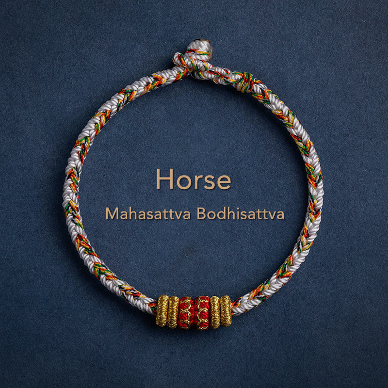Handmade Chinese Zodiac Red String Bracelet for Luck & Strength