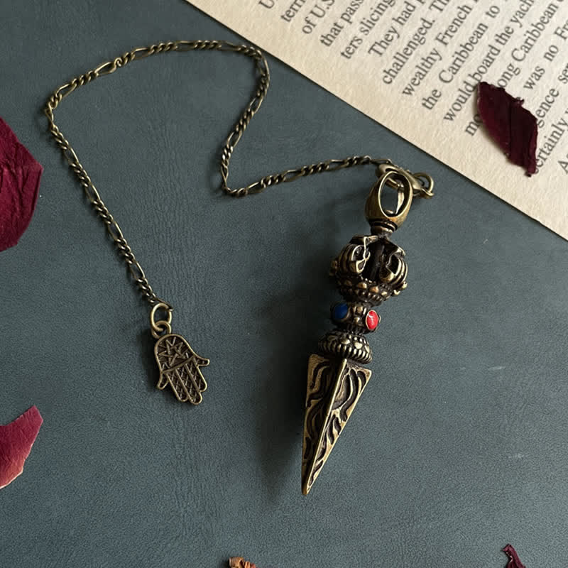 Copper Hamsa Necklace | Healing Pendant for Balance & Luck
