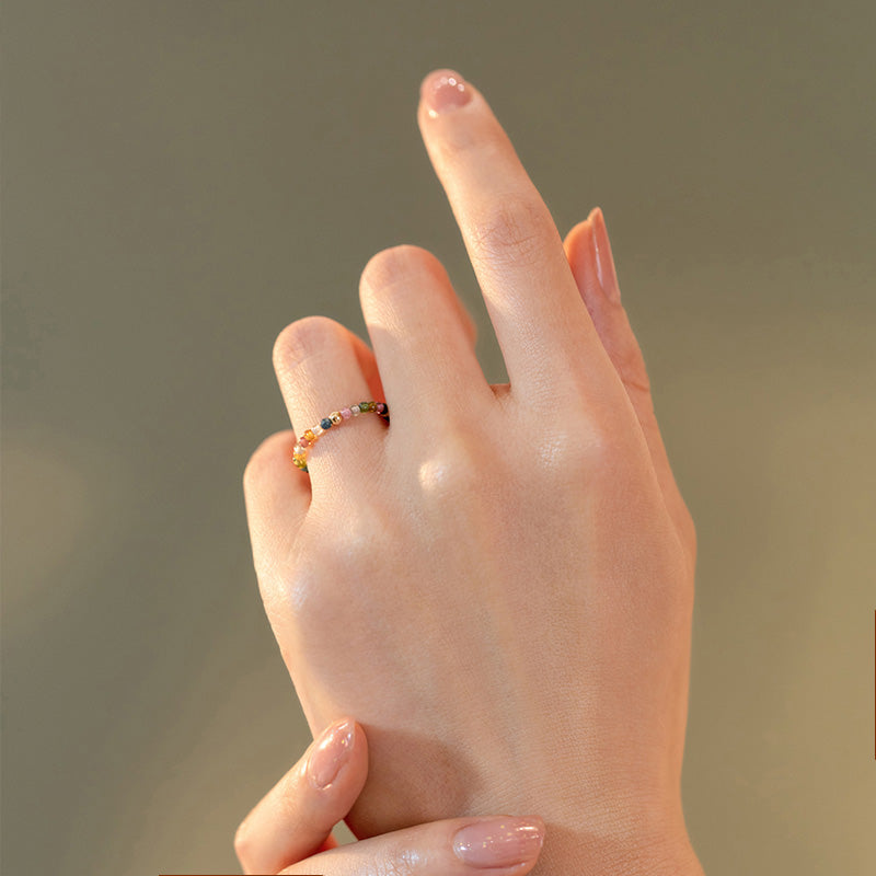 Tourmaline Spiritual Ring | 14k Gold-Plated Positive Love
