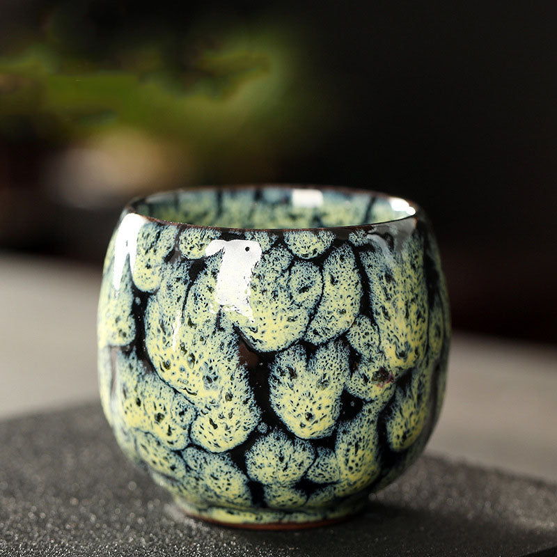 Multicolored Kiln Change Jianzhan Ceramic Tea Cup 110ml