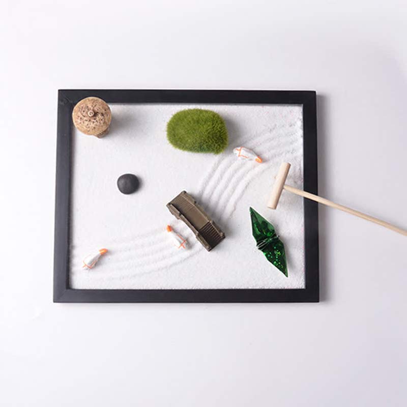 Koi Fish Zen Garden Decoration for Peaceful Meditation 21.5cm