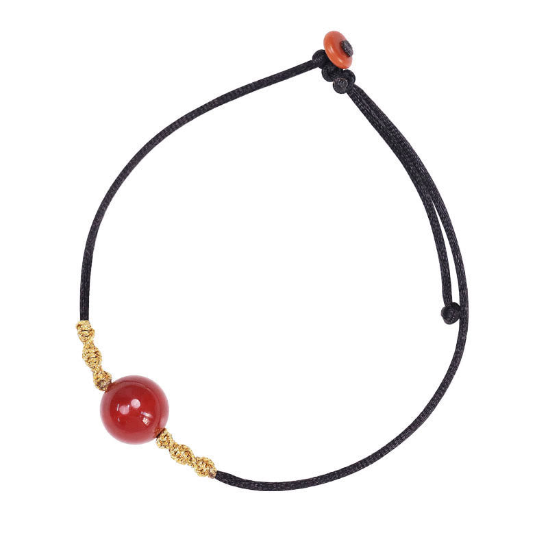 Red Agate Chalcedony Bracelet Necklace for Confidence & Harmony