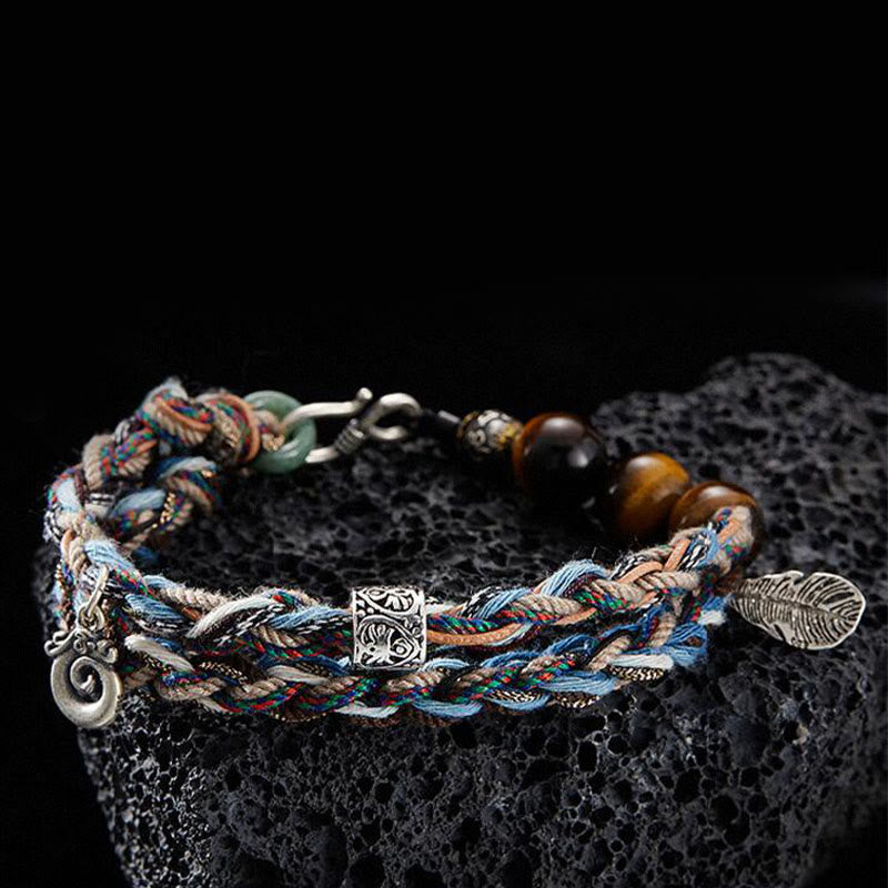 925 Sterling Silver Tiger Eye Willpower Bracelet Handmade