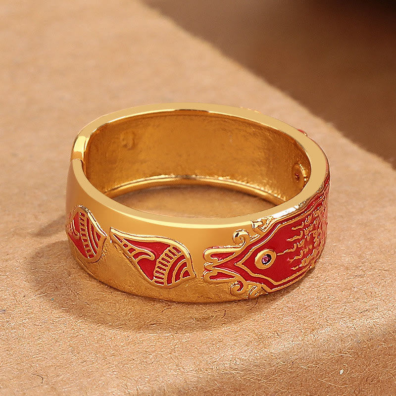 Five Scriptures Copper Healing Ring | Spiritual Balance Energy