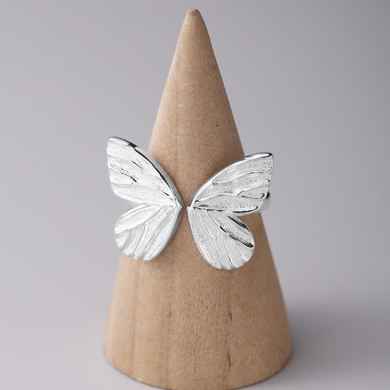 925 Sterling Silver Butterfly Love Freedom Spiritual Ring