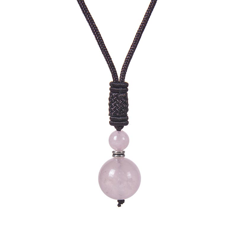 Unisex 70cm Jade Necklace with Tiger Eye and Amethyst Beads